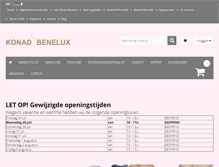 Tablet Screenshot of konad-benelux.com